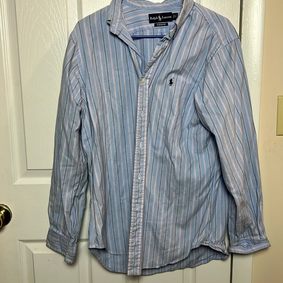 Size 16 34/35 Ralph Lauren Men’s long sleeve button down - Picture 1 of 4